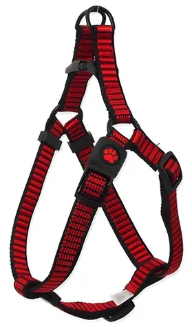 Active Dog Postroj Premium červený M / Pro malé a střední psy / 2x53-77 cm