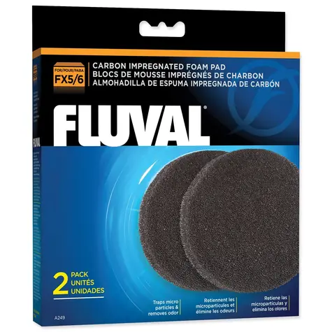 FLUVAL Uhlíkový molitan FX4/FX5/FX6 / Filtrační náplň / Aktivní uhlí / Vnější filtr