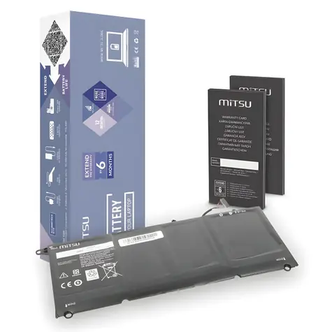 Baterie pro Dell XPS 13 9360 / Baterie pro notebook / 5400 mAh / 46 Wh / 7,6 V