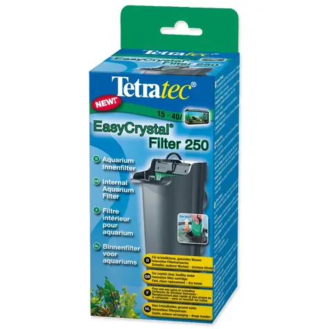 TETRA Filtr EasyCrystal Box 250 / Vnitřní filtr / 250 l/h / pro akvária 14-40 l