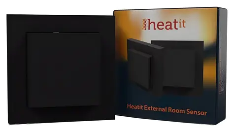 Heatit Externí teplotní senzor černá / Senzor teploty / pro termostaty