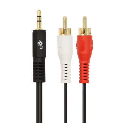 TB Touch Jack 3,5mm - 2x RCA M/M černá / Audio kabel / 1,5 m
