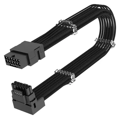 Akasa G-Nexus PX16 černá / Napájecí redukce / 12+4-pin 90° / 30 cm / 600 W