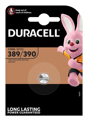 Duracell 389/390 / Knoflíková baterie / Oxid stříbrný / 1,5 V / 1 ks