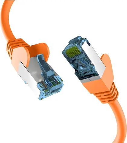 EFB Patch kabel Cat7 0,5 m oranžová / Patch kabel / S/FTP / RJ-45 / LSZH