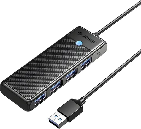 Orico USB hub 4x USB-A černá / USB hub / 4x USB-A 3.0 / 5 Gbps