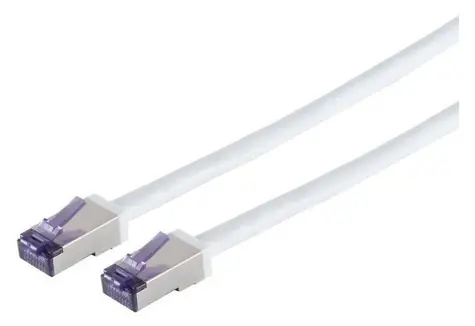 Lanview HIGH-FLEX Cat6a S/FTP bílá / Síťový kabel / RJ-45 / 0,5 m / PoE