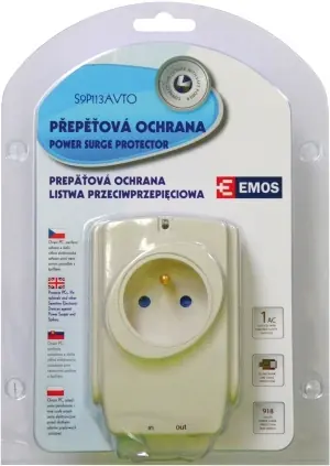 GP MET Přepěťová ochrana 1 zásuvka / Přepěťová ochrana / 918 J / LED indikátor / 16 A