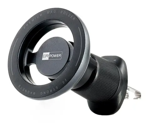 ER Power magnetický držák do auta do ventilace černá / Držák do auta / MagSafe / Univerzální