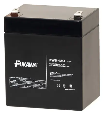FUKAWA FW 5-12U / Baterie do UPS / 12V / 5Ah / Faston F2 6,3mm