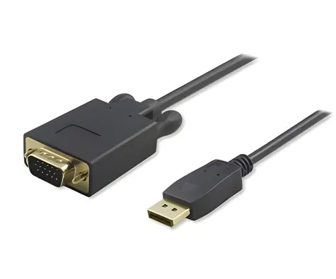 PremiumCord DisplayPort - VGA kabel M/M černá / Kabel DisplayPort / 2 m