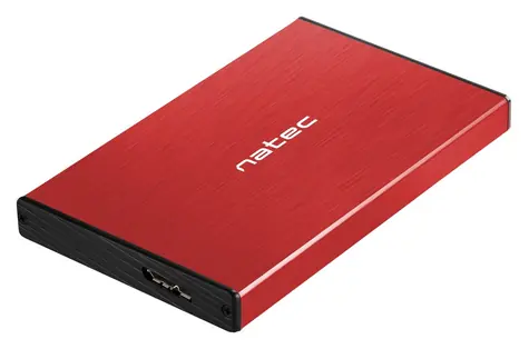Natec Rhino GO červená / Externí box / 2,5