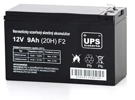 FIAMM UPS baterie 12V 9Ah F2 / Baterie pro UPS / 12V / 9Ah / F2 / AGM