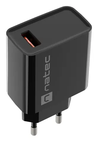 Natec Ribera černá / Nabíječka / 1x USB-A / 18 W / PD 3.0
