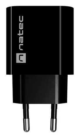 Natec Ribera černá / Nabíječka / 1x USB-A / 18W