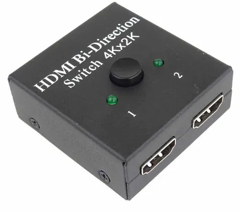 PremiumCord HDMI switch 2:1/1:2 černá / HDMI přepínač / obousměrný / 4K / Full HD 1080p