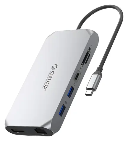Orico USB-C hub 12v1 / USB-C hub / PD 100W / 2x HDMI 4K 60Hz / DP 4K 60Hz / microSD/SD