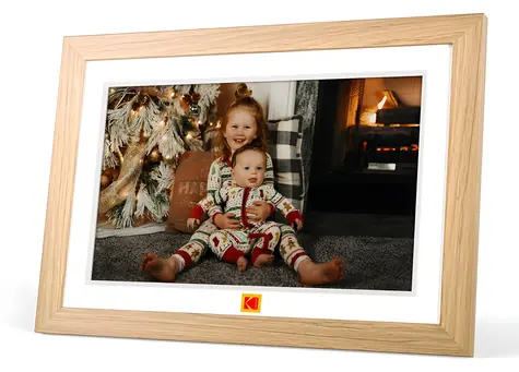 Kodak RCF-1018 hnědá / Digitální fotorámeček / WiFi / 32GB / dotykový displej / USB-C