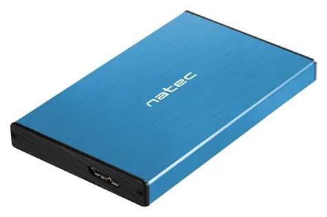 Natec Rhino GO modrý / Externí box / 2,5