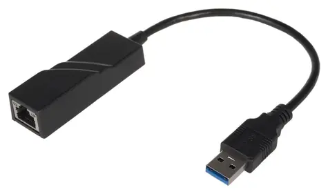 PremiumCord adaptér USB 3.0 na LAN RJ45 černá / Adaptér / Gigabit Ethernet / 10/100/1000 Mbit