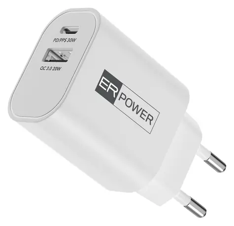 ER POWER GaN nabíječka 30W / Nabíječka / USB-C PD / USB-A QC