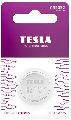 Tesla CR2032 / Knoflíková baterie / lithiová / 1 ks / blistr