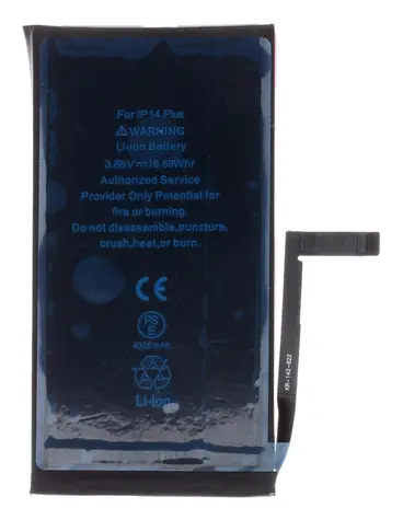 Noname Baterie pro iPhone 14 Plus 4325mAh Li-Ion Resetovaná (Bulk) / Baterie pro mobilní telefony