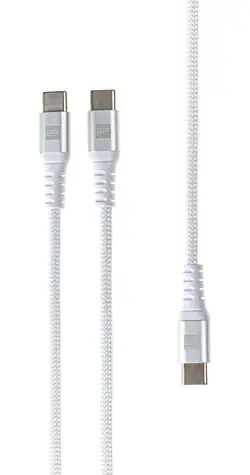 ER POWER USB-C rozbočovací kabel bílá / Rozbočovací kabel / 3x USB-C / 1,5 m