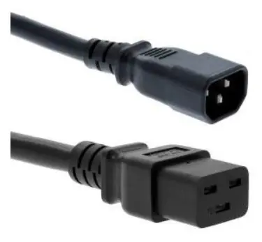OEM Redukce napájení IEC C19 na C14 30cm / Redukce napájení / IEC C19-C14 / 30 cm