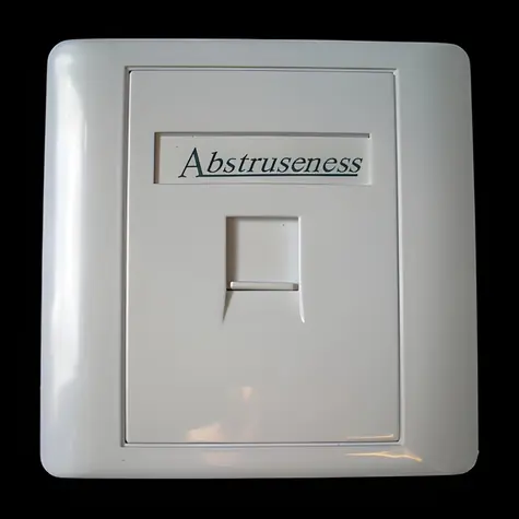 DATACOM WALL plate rámeček pro 1 keystone bílá / Rámeček / 80x80 mm / pod omítku / protiprachová zábrana