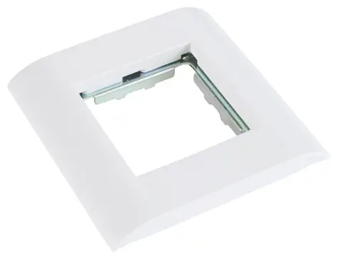 Solarix SXF-R-2-WH bílá / Rámeček / pro moduly French style / 80x80 mm / pod omítku i na omítku