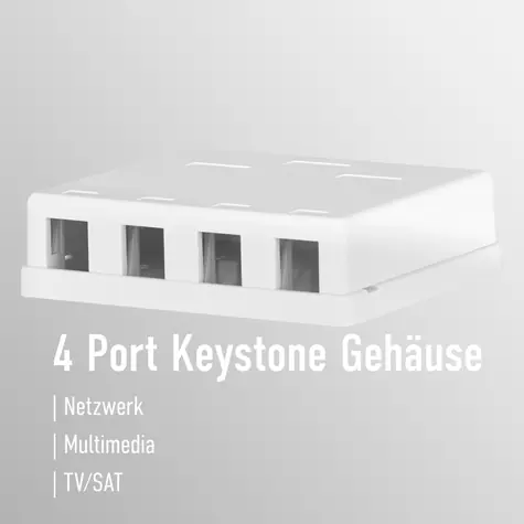 EFB Keystone / Přípojná krabice / 4 porty / na stěnu