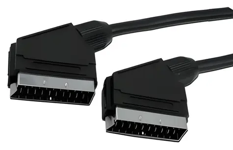 MediaRange černá / SCART kabel / Samec-samec / 1,4 m