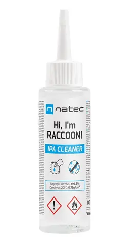 Natec Raccoon IPA Cleaner / Čisticí prostředek / izopropylalkohol 99,8% / 100 ml