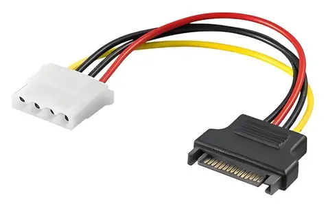 PremiumCord Napájecí redukce Molex - SATA / Redukce / 5,25