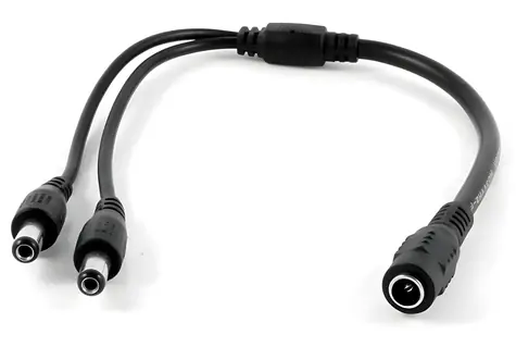XtendLan Napájecí rozbočovač 1:2 / Napájecí rozbočovač / Jack 2,1 mm / kabel 0,45/0,3 mm