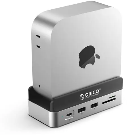Orico Dokovací stanice pro Mac Mini M4 / Dokovací stanice / M.2 NVMe slot / USB-C 10 Gbps