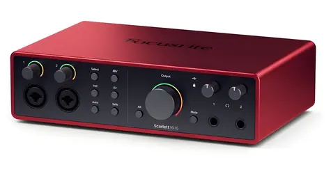 Focusrite Scarlett 16/16 4th Gen červeno-černá / Audio rozhraní / 2x XLR combo / MIDI I/O / 24bit/192kHz / USB-C