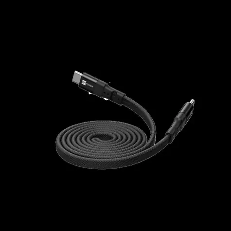 ER Power Flat Magnetic černá / Magnetický kabel / plochý / USB-C/USB-C / PD 100W / 1,5m