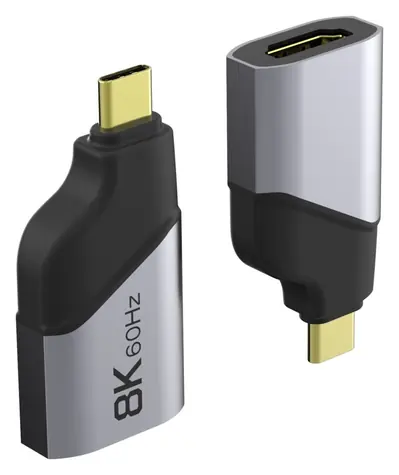 PremiumCord adaptér USB-C na HDMI šedá / Redukce / 8K 60Hz / 4K 144Hz