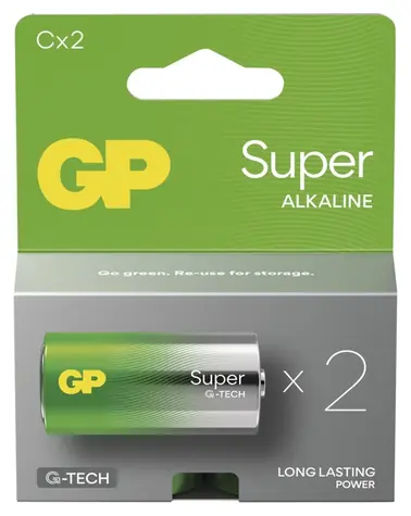 GP Super C / Alkalická baterie / LR14 / 2 ks