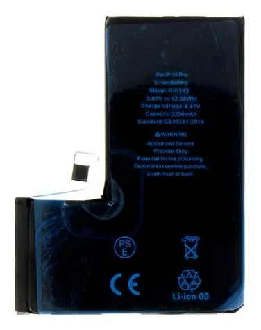 Noname Baterie pro iPhone 14 Pro 3200mAh Li-Ion (Bulk) / Baterie pro mobilní telefony
