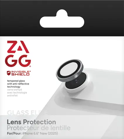 ZAGG InvisibleShield Premium Glass stříbrná / Ochranné sklo čoček / Apple iPhone Air