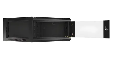 Lanberg Rack 4U 600x600 černá / Nástěnný rozvaděč / 19