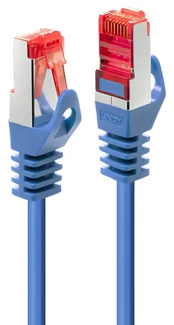 Lindy Cat6 S/FTP Basic modrá (47351) / Patch kabel / RJ-45 / 0,3 m / 250 MHz
