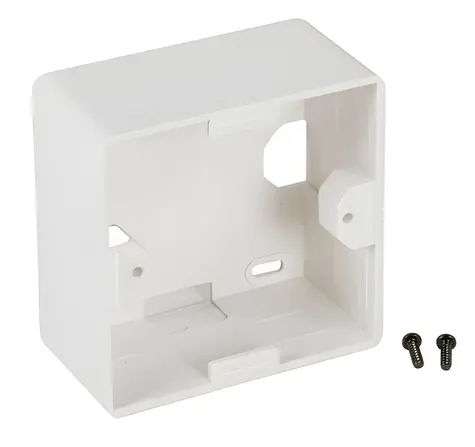 EFB Instalační krabice na omítku bílá / Instalační krabice / 80x80x40 mm / pro keystone moduly