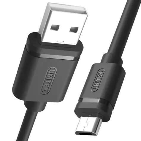 Unitek Y-C435GBK černá / Kabel USB-A - Micro-USB / 3 m