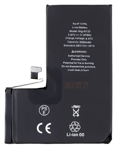 Noname Baterie pro iPhone 13 Pro 3095mAh Li-Ion (Bulk) / Baterie pro mobilní telefony / Apple kompatibilní