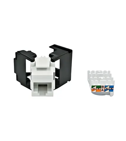 SCHRACK Keystone RJ45 Cat.6 UTP samozářezový / Konektor RJ45 / nestíněný