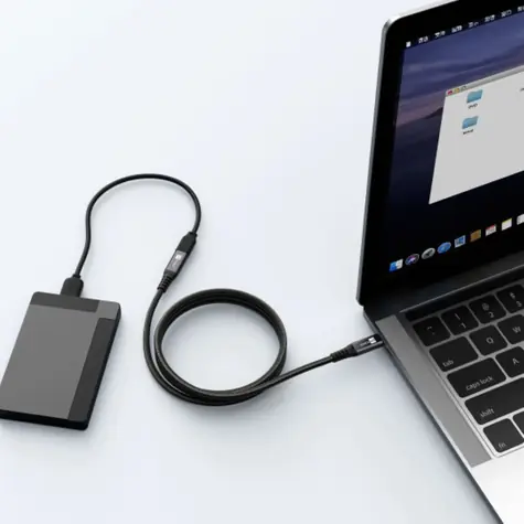 ER Power USB-C prodlužovací kabel černá / Prodlužovací kabel / PD 100W / 10Gbps / 2m